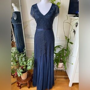 ANTHROPOLOGIE | ADRIANNA PAPPEL BEADED SEQUIN GOWN 💎